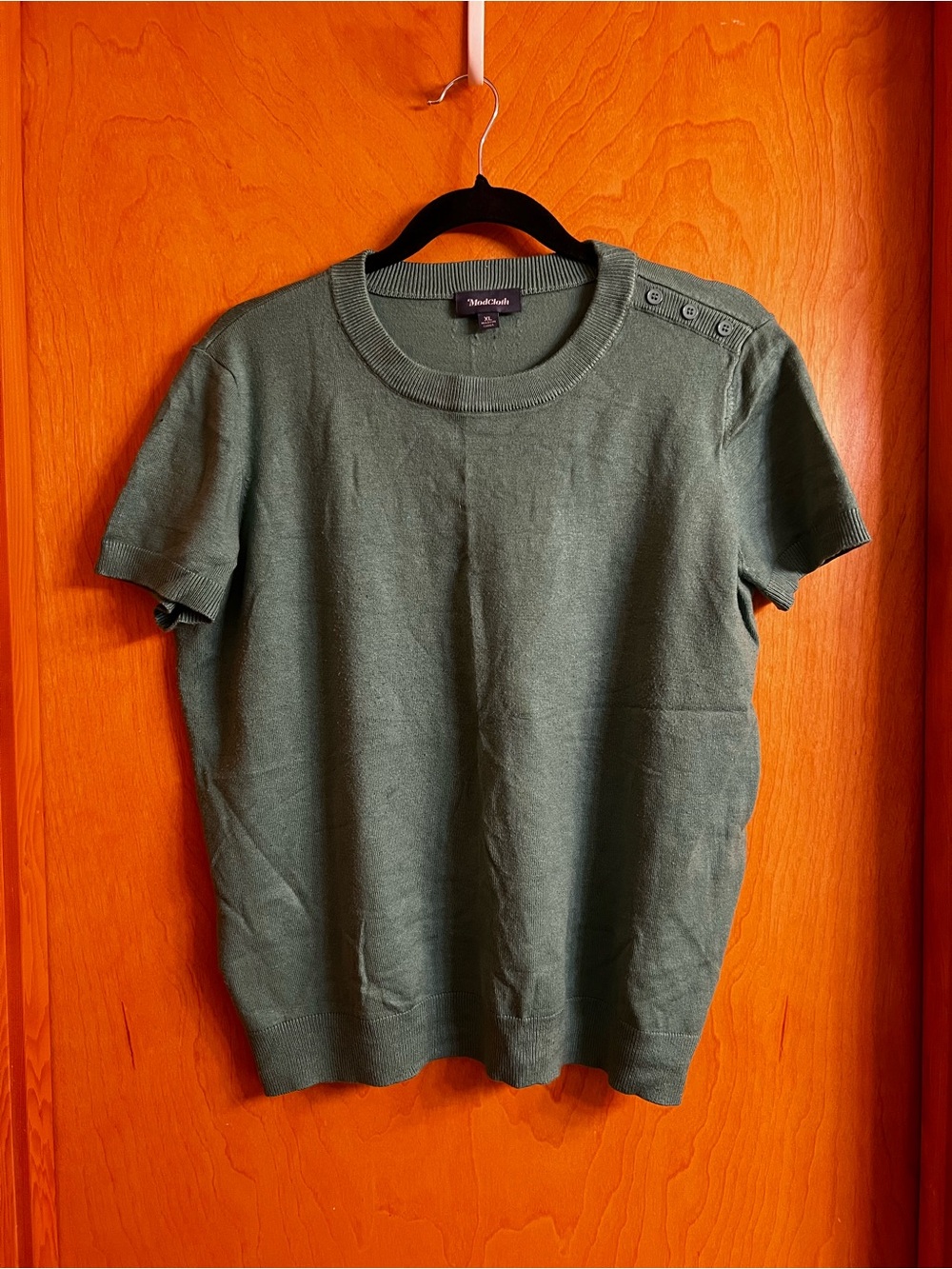 ModCloth Women’s Short-Sleeve Knit Tee in Olive